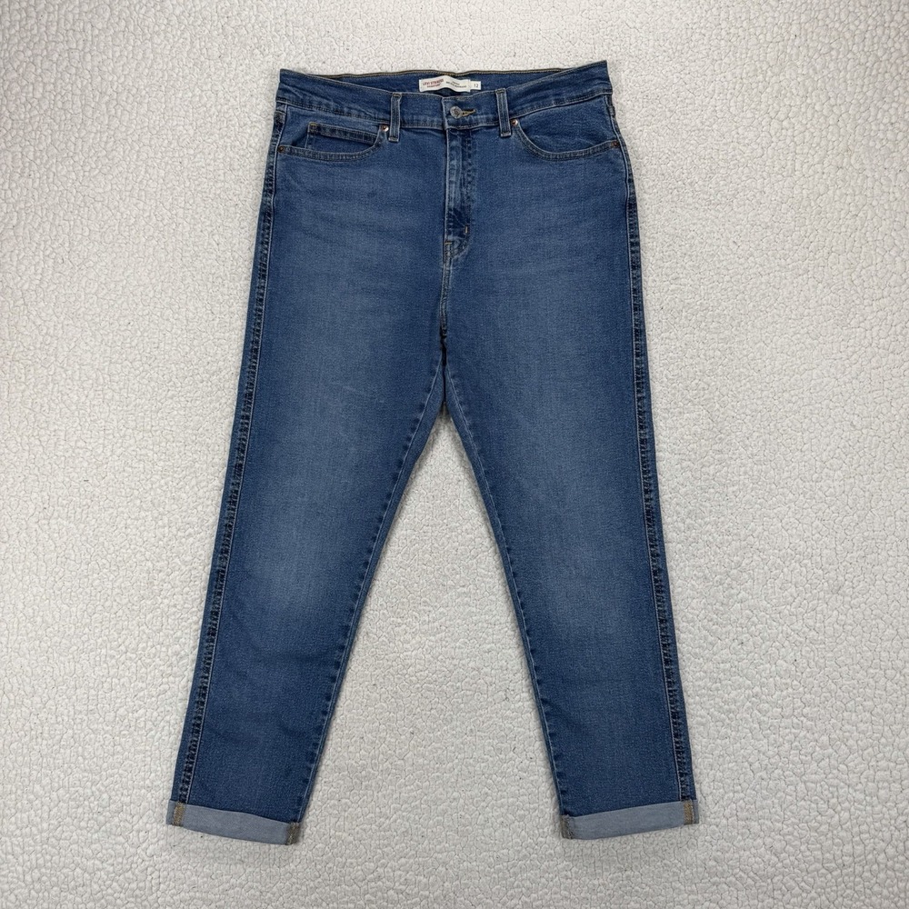Levi Strauss Signature‎ Boyfriend Jeans Women's 12 (32x25) Casual Minimalist